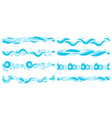 marine waves sea water wave swim pattern vector image