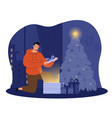 christmas surprise concept vector image vector image