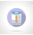 climate control flat round icon vector image