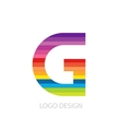 colorful logo letter vector image