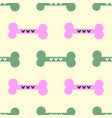 repetitive dog bones with hearts cute seamless vector image vector image