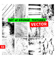 set of grunge textures vector image