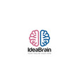 brain logo and icon vector image