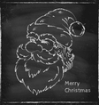 santa chalk vector image