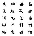 people icons 4 vector image