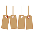 blank price tag vector image vector image