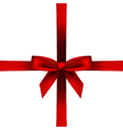 red bow vector image vector image