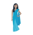 young traditional indian woman vector image vector image