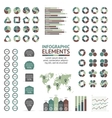 circle arrows infographic tools set vector image vector image