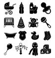 baby toys icons set vector image