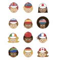 flag hats vector image