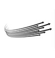set of isolated speed lines the effect vector image