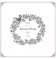 beautiful wreath isolated on white background vector image