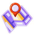 city map background design with marker vector image