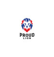 proud lion vector image