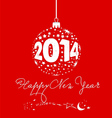 2014 happy new year vector image