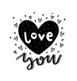 typography romantic poster vector image