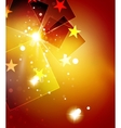 christmas orange abstract background with white vector image
