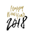 happy new year 2018 christmas greeting card vector image