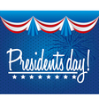 presidents day background united states vector image