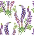 seamless pattern with beautiful flowers vector image