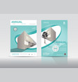 annual report cover brochure flyer design template vector image vector image