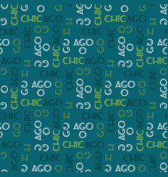 Chicago pattern seamless design Royalty Free Vector Image
