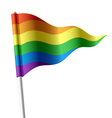 rainbow flag vector image vector image