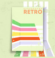 retro design poster with vintage grunge texture vector image