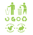 eco symbols vector image