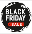 black friday label vector image