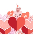 bright lovers heart vector image