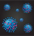 seamless background with virus vector image