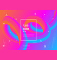 wavy geometric with fluid design background vector image