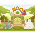 welcome to zoo vector image