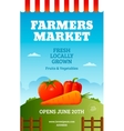 farmers market poster vector image