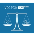 flat balance symbol vector image