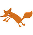 happy fox animal character vector image