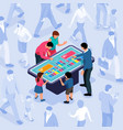 interactive panel vector image vector image