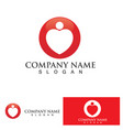 love heart logo and symbol template vector image