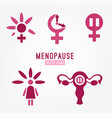 menopause icon vector image