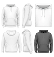 mens hoodie design template vector image
