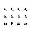 repair wrench duotone icons on white background vector image
