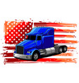 classic american truck design vector image