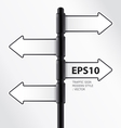 modern traffic sign vector image vector image
