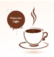 a cup of coffee vector image