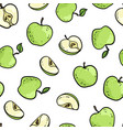 beautiful seamless doodle pattern with cute vector image vector image