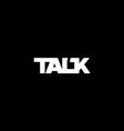 talk logo design concept vector image vector image