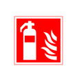 classic simple fire extinguisher sign vector image