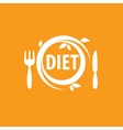 logo for diet vector image